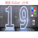 Axyaa Neon Double Digit Acrylic Digital Light for Birthday Party