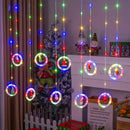 Axyaa Christmas LED Star Curtain Lights: Festive Room & Garden Atmosphere Lighting
