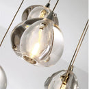Axyaa Water Droplet Crystal LED Chandelier, Modern Luxury Pendant Light