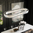 Axyaa Luxury Crystal Ceiling Pendant Chandelier for Elegant Room Decor