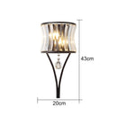 Axyaa Teardrop Crystal Wall Lamp: Elegant Lighting for Bedroom, Living Room, and Aisle