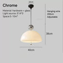 Axyaa Cream Glass Pendant Light Chandelier for Living Dining Bedroom Bar