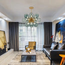 Axyaa Glass Bubble Ceiling Light: Modern Chandelier for Stylish Living Room