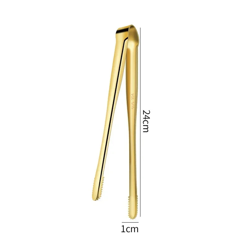 Stainless Steel Food Clamp by Axyaa: Long-handled Tongs for Cooking Utensils
