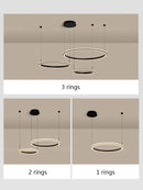 Axyaa Modern Luxury Ring Light Chandelier for Living Room Bedroom Restaurant