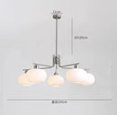 Axyaa Milk White Glass Nordic Bauhaus Pendant Lamp for Living, Bedroom, Dining Room