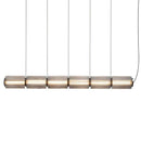 Axyaa Smoke Gray Glass Pendant Light Nordic LED Hanging Lamp