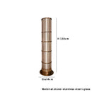 Axyaa Luxury Glass Floor Lamp - Elegant Living Room & Bedroom Decor