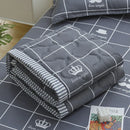 Axyaa Daisy Print Quilted Summer Quilt Set - Soft, Breathable, Washable, Comfortable