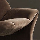 Axyaa Luxe Nordic Velvet Armchair - Plush Velvet Throne for Modern Living Rooms
