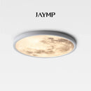 Axyaa Moon LED Ceiling Lamp: Modern Bedroom Lighting Fixture for Home Decor
