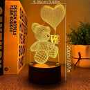 Axyaa Care Bear Night Light: Colorful Bedroom Lamp for Creative Atmosphere