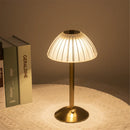 Axyaa Retro Crystal LED Table Light - Rechargeable Restaurant Cafe Bedroom Decor Night Light