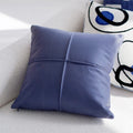 Axyaa Blue Jacquard Embroidery Throw Pillow Cover Cojines 45X45 - Decorative Living Room Cushion Covers