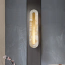 Axyaa Marble Copper Wall Lamp: Luxury Art for Hotel Bedroom, LED Indoor Lighting