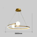 Axyaa Circular LED Pendant Lamp: Modern Home Decor Chandelier for Dining, Kitchen, Bedroom