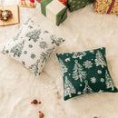 Axyaa Christmas Chenille Pillowcase Cojines Festive Living Room Cushion Cover
