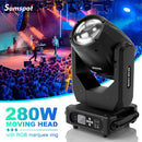 Axyaa 10R Moving Head Light: 280W Beam & Pattern, 17 Gobos, 14 Colors, Rainbow Effect