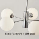 Axyaa Glass Ball Pendant Chandelier for Home Dining Living Room
