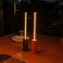 Axyaa Rechargeable LED Night Light Touch Bedroom Lamp Glass LED Table Lamps