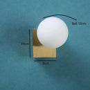 Axyaa Modern LED Glass Wall Sconce - Gold/Black Iron Light