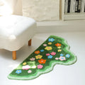 Axyaa Fluffy Nordic Style Irregular Shape Carpet for Bedroom and Living Room