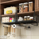 Axyaa Under Cabinet Storage Rack Drawer Hanging Basket Organize Cup Tissue Holder