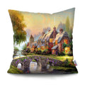 Axyaa Rustic Landscape Print Pillowcase