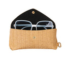 Axyaa Straw Woven Sunglasses Box: Fashionable & Pressure-resistant Glasses Storage
