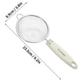 Axyaa Stainless Steel Flour Sieve Flat Handle Filter Screen Juice Scoop