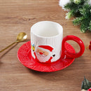 Axyaa Christmas Santa Claus Porcelain Tea Cup Set