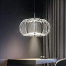 Round LED Chandelier Light by Axyaa - Luxury Acrylic Bedroom Pendant Fixture