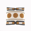 Axyaa Morocco Tufted Nordic Pillow Case Set - Boho Cotton Cushion Covers for Home Decor