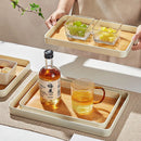 Axyaa Bamboo Style Storage Tray - Multifunctional Kitchen Organizer