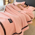 Axyaa Class A Thickened Fleece Sofa Blanket - Multi-functional Coral Fleece