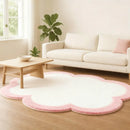 Axyaa Plush Solid Color Rug for Living Room, Bedroom, or Cloakroom