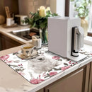 Christmas Dry Coffee Mat Anti Slip Table Cup Drying Mats by Axyaa