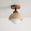 Axyaa Wabi Sabi Yellow Stone Pendant Ceiling Lamp for Hotel and Restaurant