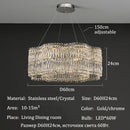 Axyaa Crystal Chandeliers: Elegant Home Villa Decoration, Living Dining Room Lighting.