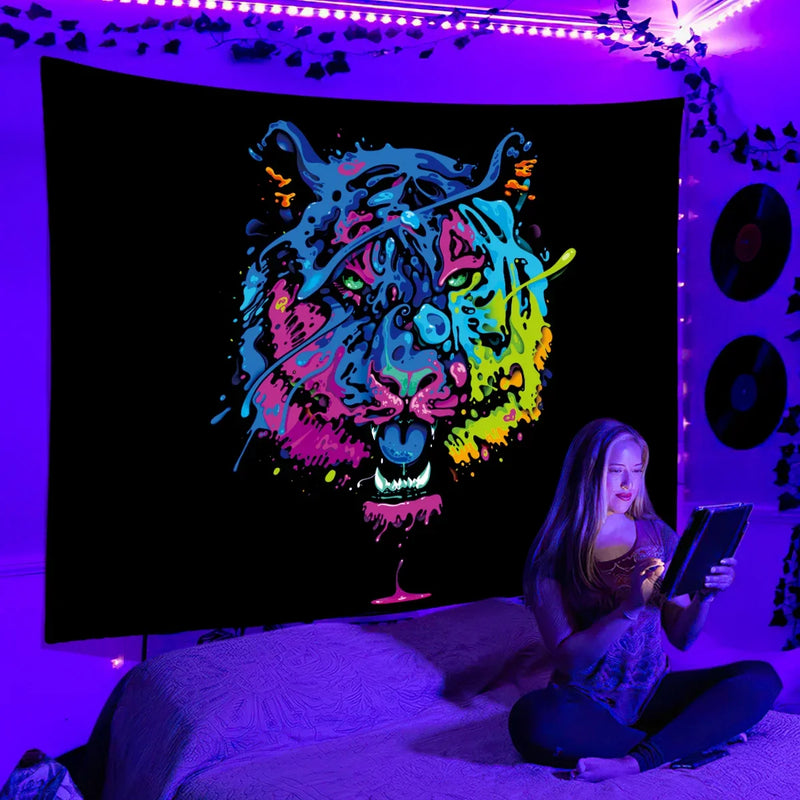 Axyaa Psychedelic Space Tapestry Wall Hanging for Bedroom and Dorm Decor