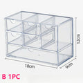 Axyaa 6-Grid Acrylic Cosmetic & Jewelry Storage Drawer Organizer Box