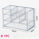 Axyaa 6-Grid Acrylic Cosmetic & Jewelry Storage Drawer Organizer Box