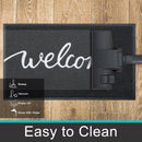 Axyaa Low Profile Welcome Mat - Indoor & Outdoor Non-Slip Door Mat