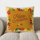 Axyaa Autumn Leaves Decorative Pillow Cover for Sofa, Bedroom, Car