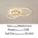 Axyaa LED Ceiling Lamp with Remote Dimming for Modern Home Decor