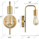 Axyaa Modern Metal Wall Lamp for Bedroom & Living Room Decor