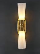 Axyaa Luxury Gold Silver Wall Sconce Glass Mirror Light