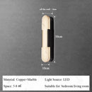 Axyaa Marble Wall Lamp: Modern Minimalist, Luxury Living Room & Bedroom Light