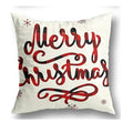 Axyaa Christmas Pillow Covers Set of 4 Buffalo Plaid Black Red 18x18 Inch