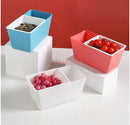Axyaa Double Layered Fruit Tray Drainage Basket Melon Seed Box Storage Tray